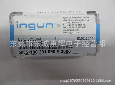 德国INGUN探针GKS-100 291 090A3000 100MIL尖头探针