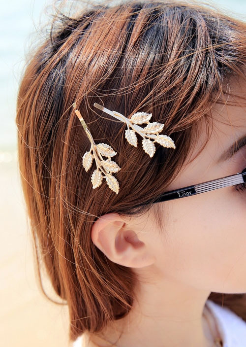 Hair Accessories For Girls Vintage Hair Accessories Olive Branch Hairpin Bridal Headdress Tree Leaves Clip Wholesale display picture 6