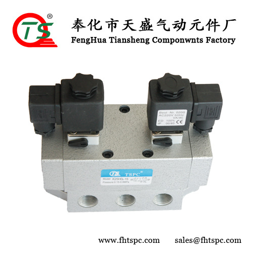 宁波天盛二位五通电磁阀TSK25HD-15 K25HD2-15 K25DH-15 K25D-15