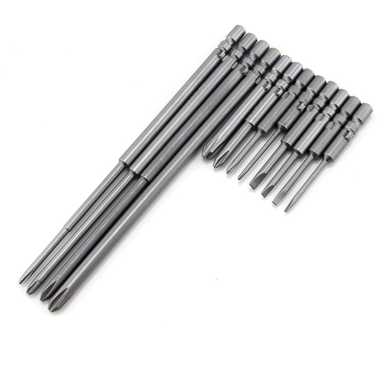 OZS S2材质800电批头 4MM一字十字电批咀 电动螺丝刀头 起子头