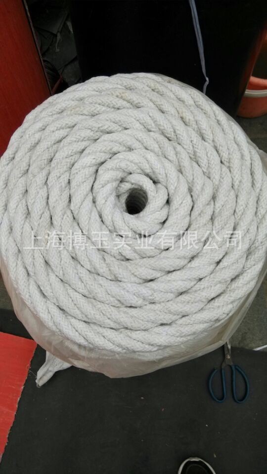 石棉绳无尘石棉绳 耐高温陶瓷纤维扭绳，陶瓷纤维绳 18202144668