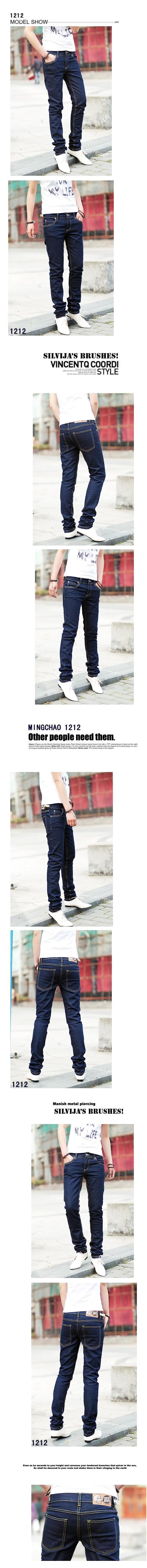 Jeans pour adolescent pieds Slim pour printemps - Ref 1465386 Image 4