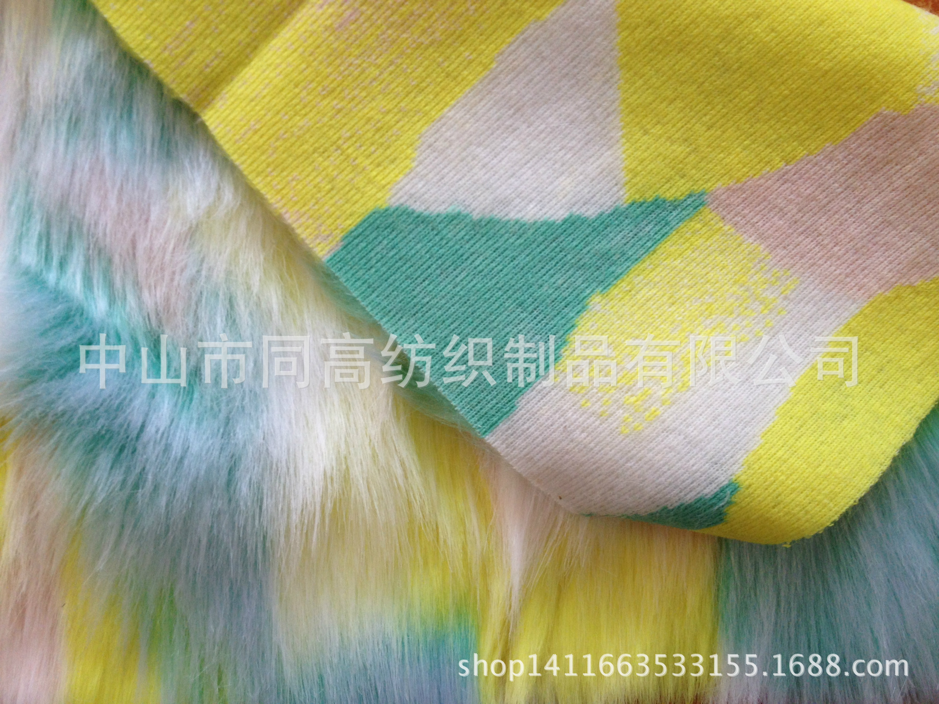 工厂批发提花人造毛海虎皮毛腈纶大毛皮长毛绒布