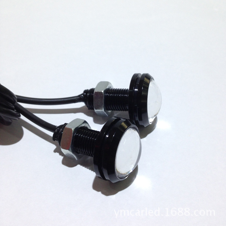 汽车led日行灯 COB车灯23MM鹰眼灯 改装照明灯|ms