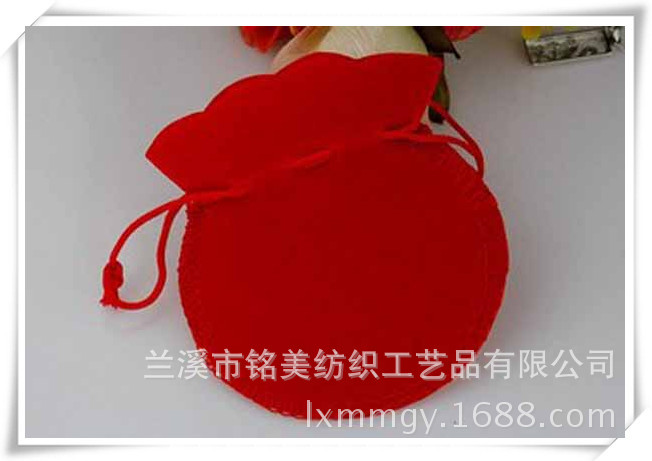 厂家直供 高品质束口抽绳绒布袋 收纳绒布袋 手机电源袋