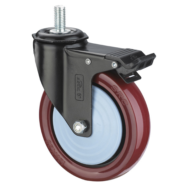 SRC风火万向轮 聚氨酯PU轮中山圳向荣脚轮 5寸轮子 机械设备轮