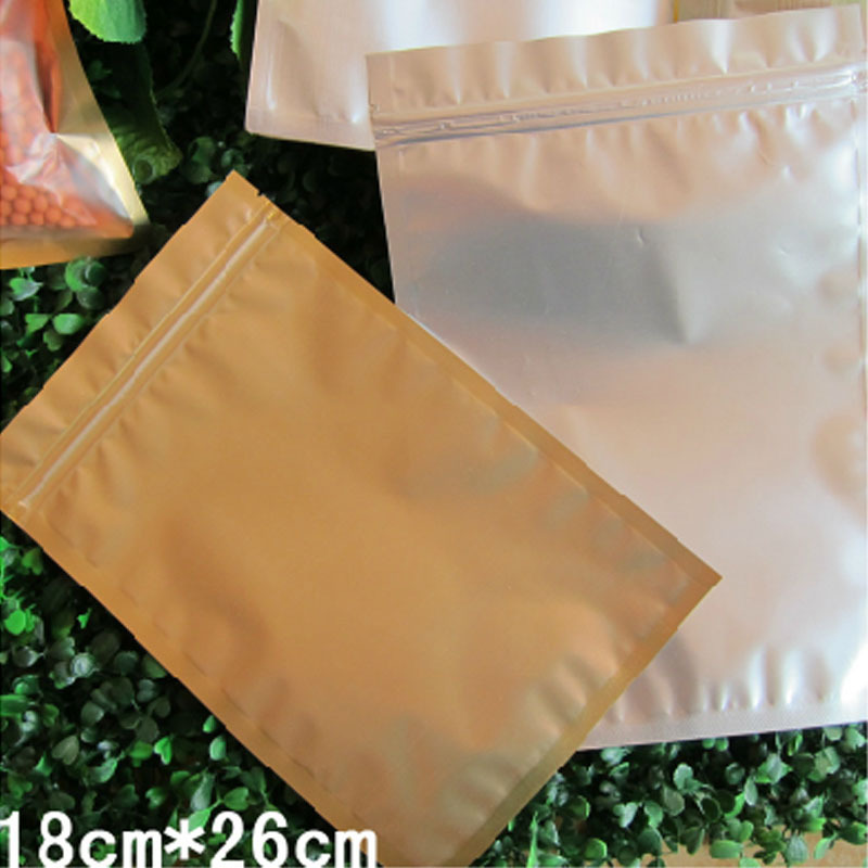 18*26cm哑光铝箔内金色阴阳拉骨袋 高档食品包装袋 自封袋 1个价