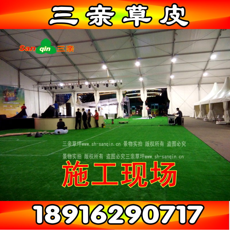 Shanghai Gymnasium 2017 football Fair The field of activity Man-made Lawn engineering project