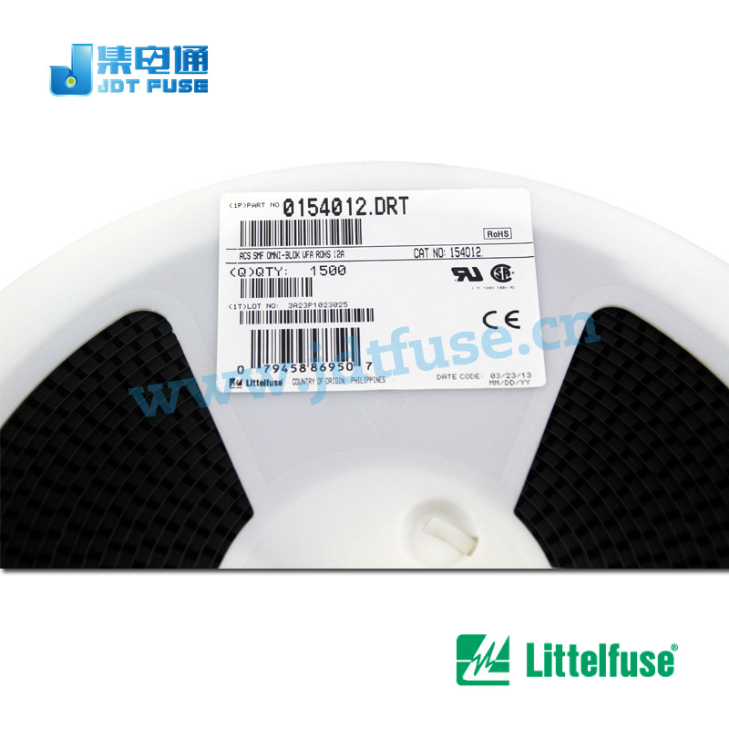 1808保险丝座子0154012.DRT Littelfuse 过流保护保险丝12A125V