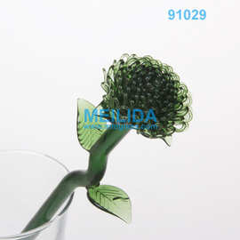 玻璃球水晶花创意拉丝花手工制作玻璃花厂家生产玫瑰花艺品
