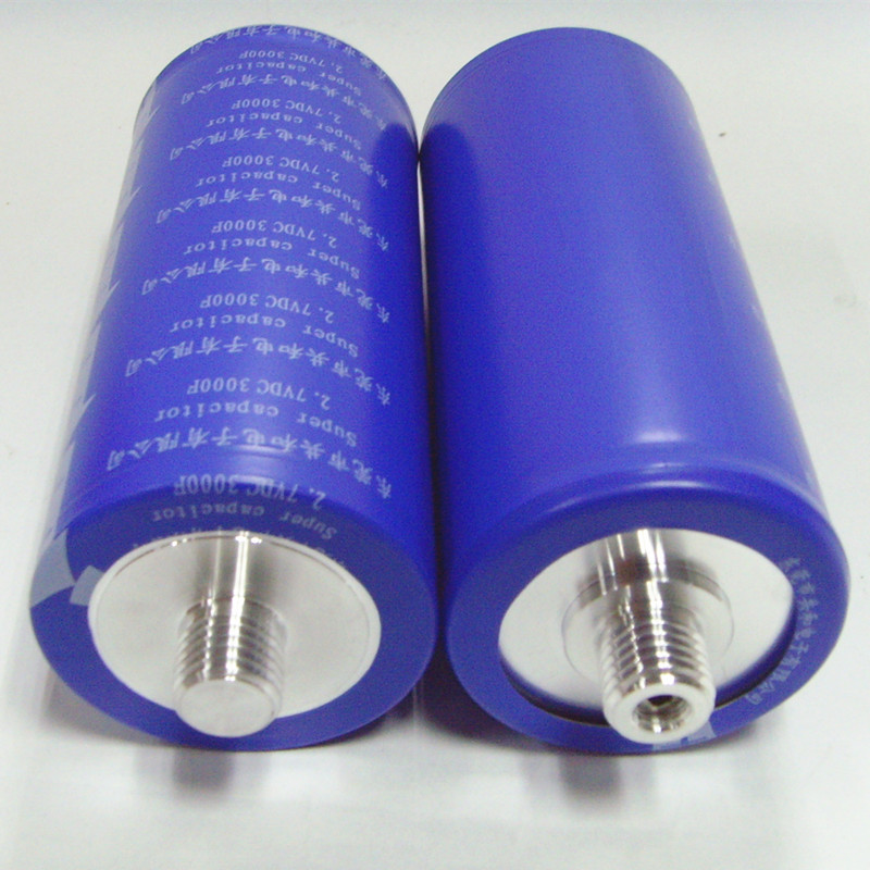 厂家直销CE认证 2.7V3000F  超级储能电容器
