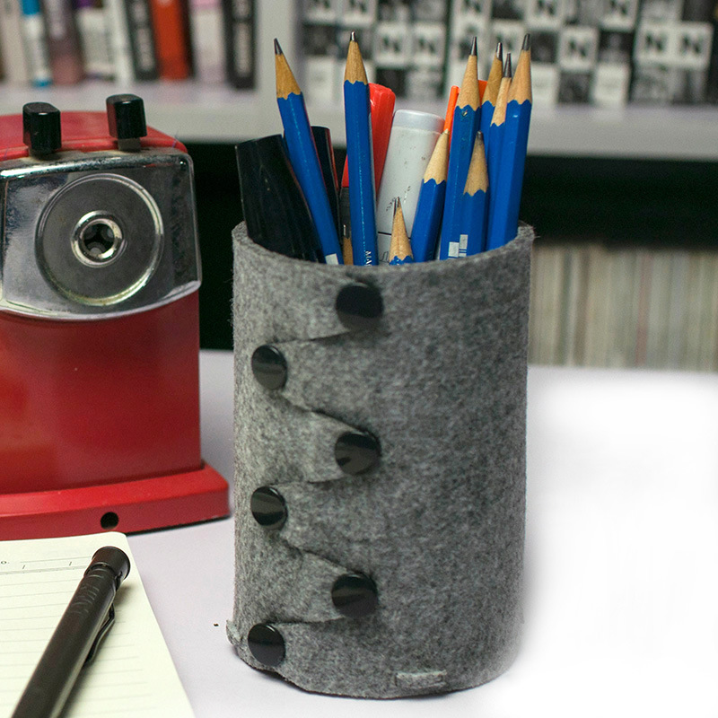 2015新款 创意毛毡笔袋 学生毛毡笔袋 毛毡笔筒 时尚