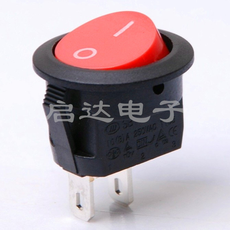 供应 圆形翘板开关 黑色翘板开关  船型翘板开关