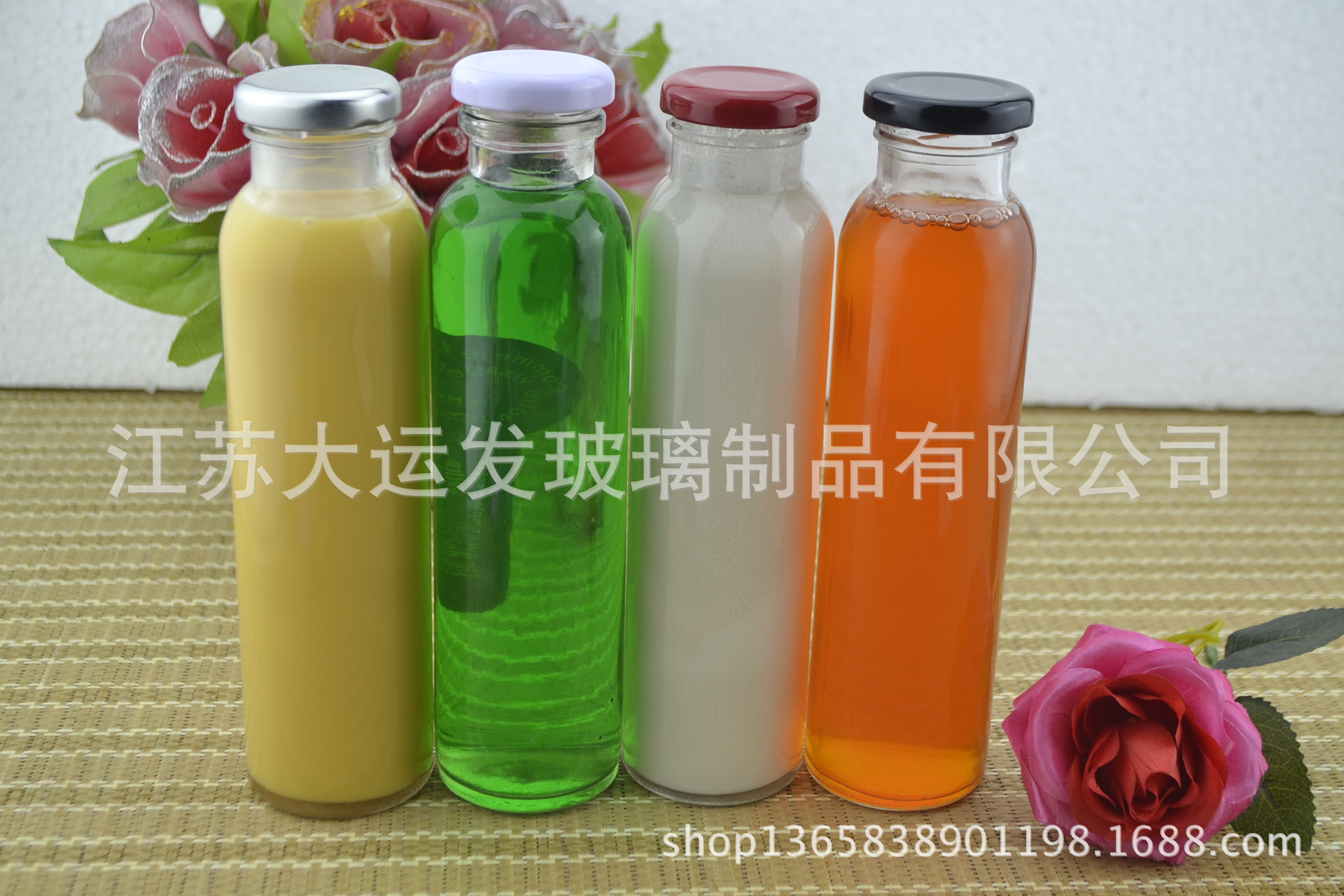 Wire port 310 Beverage bottles Make tea Glass Milk Bottle Glass Universiade direct sales