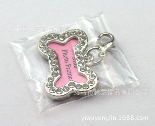 Pet ID Tag Pet Accessories Small Bone Diamond Pet Tag Halloween Easter Dog Tag