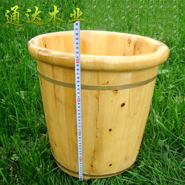 厂家直供家具双边深桶泡脚木桶 按摩足浴桶 成人木制木桶定制批发|ms