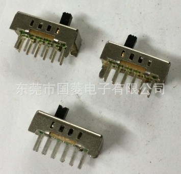 SS-24D02(2P4T)四档立式拨动开关 12脚拨动开关 14脚拨动开关