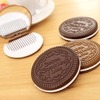 Seduced chocolate sandwich biscuits makeup mirror folding round chocolate portable mirror hot -selling hot selling