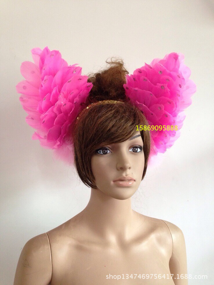 舞臺表演羽毛裝飾