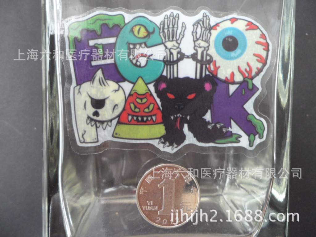 pvc透明底防水单张潮牌贴纸行李箱贴纸汽车贴纸化妆箱贴纸 k9