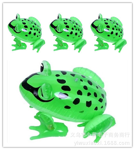 Stall Best Sellers inflation Toys Elastic rope Eye luminescence inflation Frog children Toys Jumping Frog