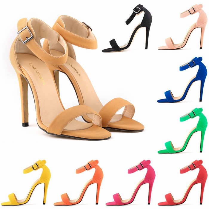 102-3 Simple, sexy, slender, high heel, grind, sand, toes, night clubs, ladies' sandals, stars.