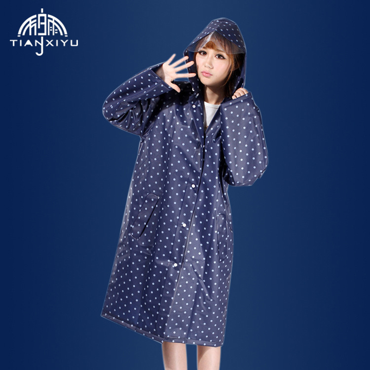 EVA raincoat thickened raincoat fashion cute girl personality adult windbreaker raincoat manufacturers
