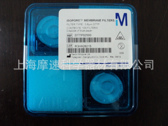DTTP02500 millipore 聚碳酸酯，亲水，0.6 µm，25 mm