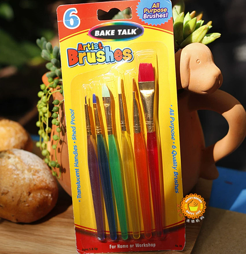 Цветная кремовая цветная ручка Цветная ручка для хода Короткий набор из 6 предметов