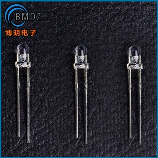 F3/3mm圆头雾状七彩慢闪短脚 七彩rgb慢闪灯珠 直插LED发光二极管