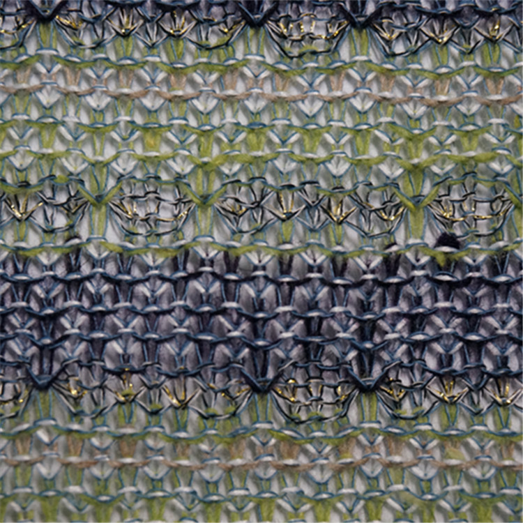 绿色针织提花布，彩条提花布，2014新款春夏面料，色织针织布