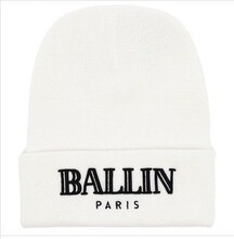 BALLIN Paris嘻哈男女毛线帽子BBOY针织帽冷帽Beanies冬帽hiphop