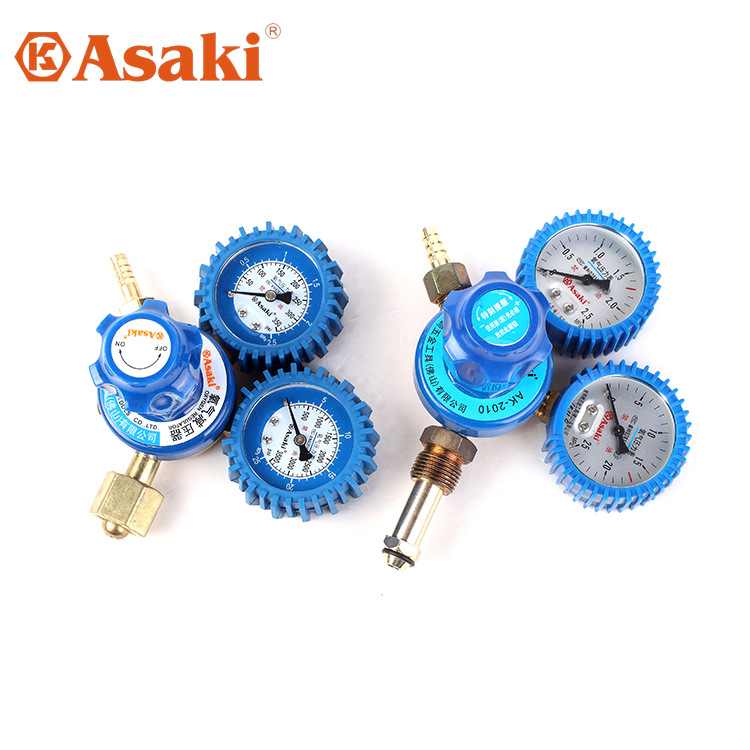 雅赛崎氧气减压器 减压表减压阀氧气表 内牙外牙款焊割器材压力表