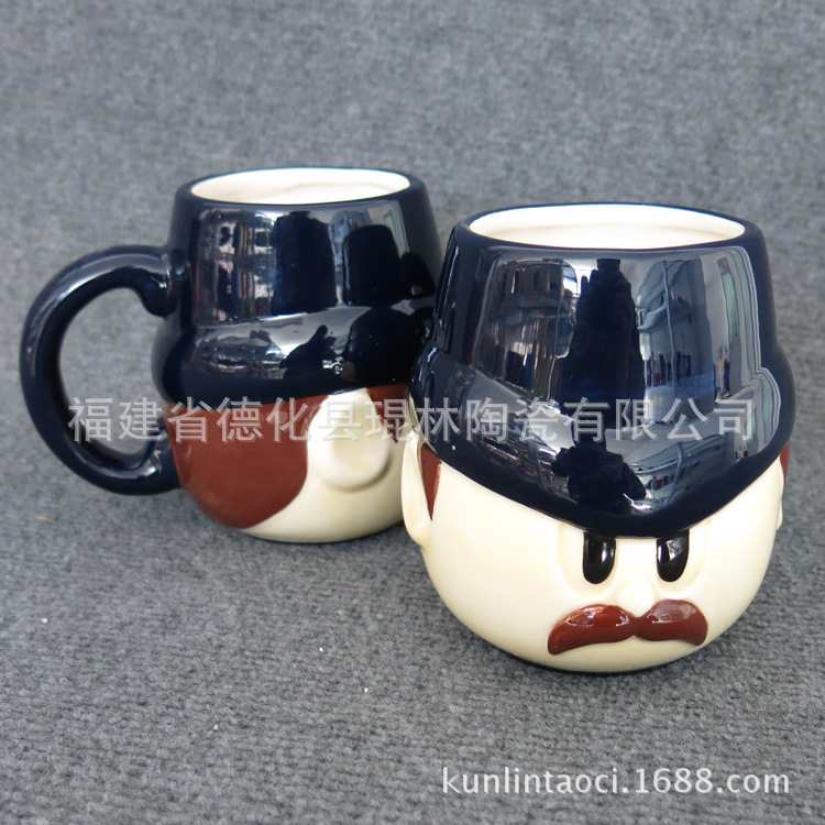 Processed and Customized British Soldier Ceramic Cup European Creative Soldier Cup Quality Assurance