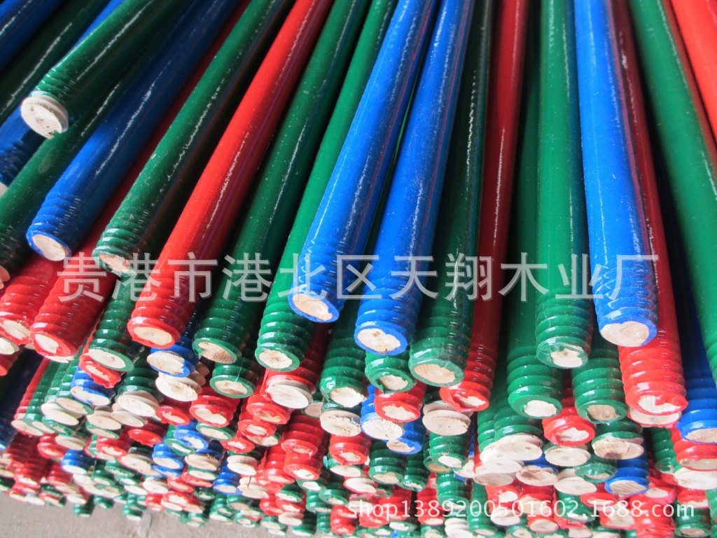 pvc膜包塑掃把柄