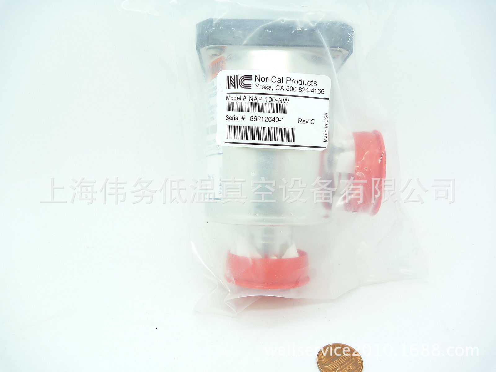 Nor-Cal NAP-100-NW Pneumatic Angle Valve