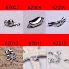 厂家直销银生珍珠项链手链扣子批发S925银扣子配件批发