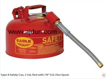 美國eagel2加侖，II型帶22mm金屬軟管鍍鋅安全罐紅色
