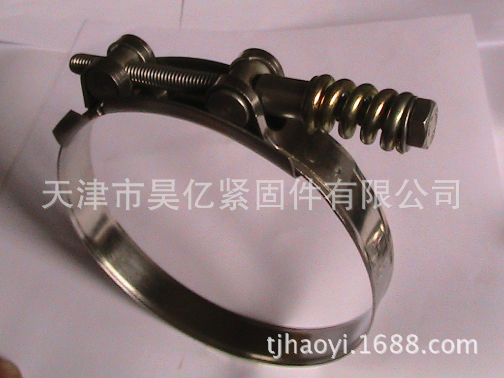 源头厂家304不锈钢带弹簧t型强力卡箍T型弹簧强力喉箍抱箍t型卡箍-阿里巴巴