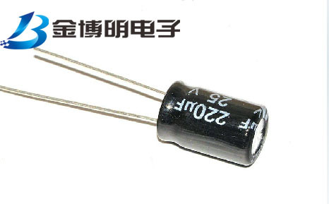 电解电容插件直插固态100v 25v 10uf 220uf 6*12mm 铝电解电容器
