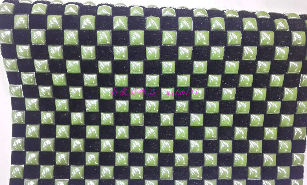 10正方绿色陶瓷黑色毛1