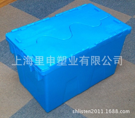 厂家直销带盖物流箱 可插耐摔优质物流箱 全新PE塑胶箱 EU周转箱