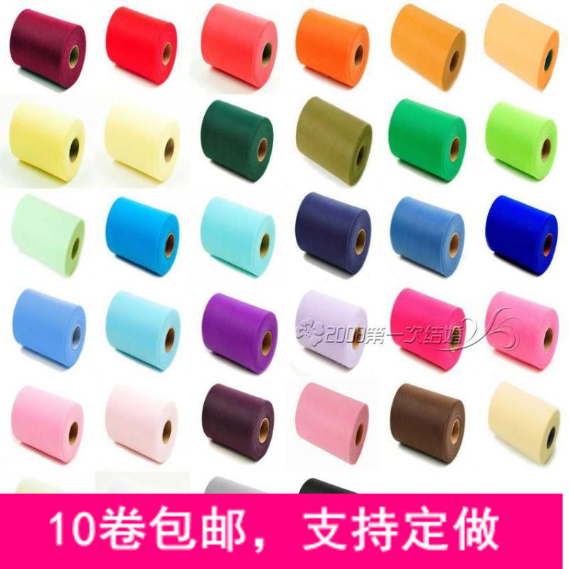 婚礼薄纱卷  美国卷纱 美国纱  美国网纱卷 100码6英寸