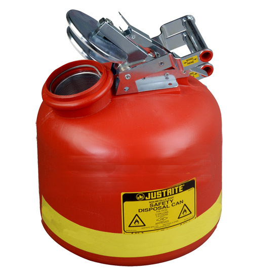 JUSTRITE宽口废液罐/高密度聚乙烯材质/耐酸碱腐蚀/合肥*成都