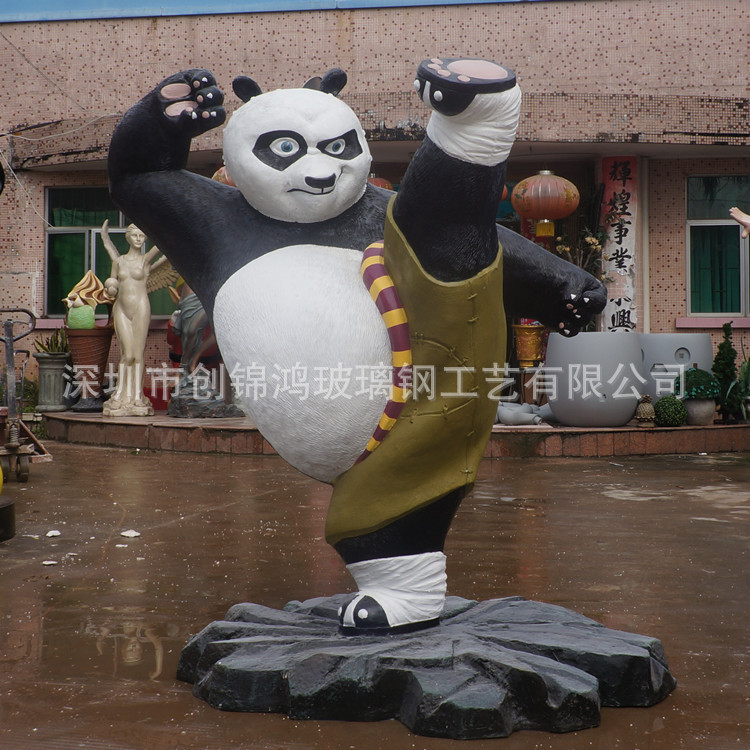 功夫熊猫雕塑