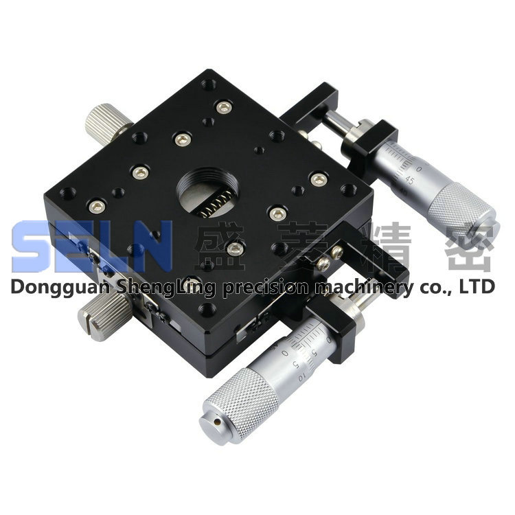 供应 交叉导轨高精度超薄型LY60-RB位移平台手动微调XYSPG60-CR