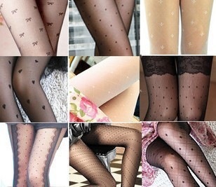 2016 New Spring Korean Edition fashion butterfly love Jacquard weave Silk stockings Cored wire Pantyhose Silk stockings wholesale