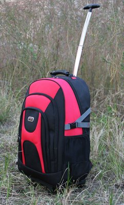 牛津布拉杆背包商務旅行拉杆雙肩包20寸登機包可定做logo拖杆書包