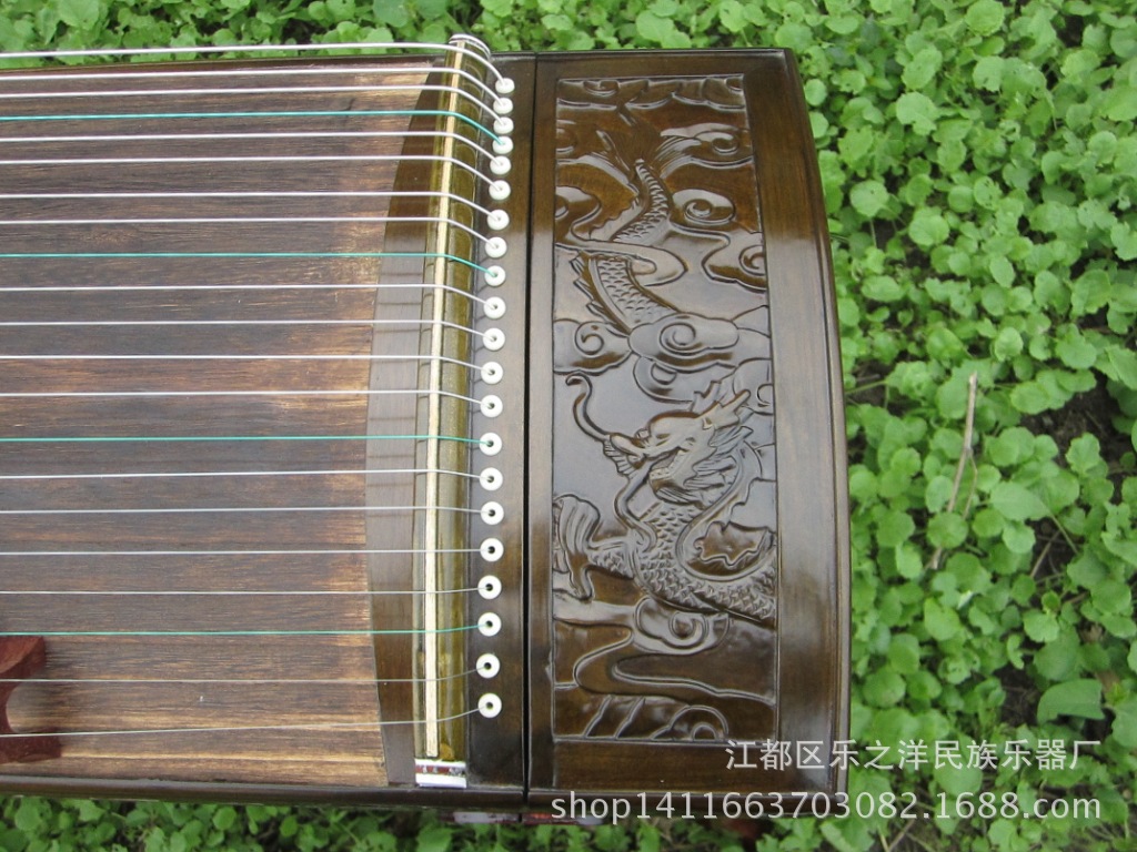 純金絲楠木精雕【龍吟九州】款收藏級古箏