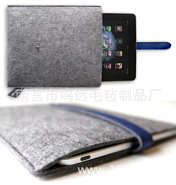 实力厂家供应新款毛毡电脑包  物美价廉 美观大方